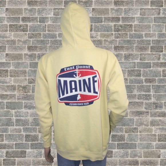 Independent Trading Company Other - Pullover Hoodie Independent Trading Company Yellow East Coast Maine L